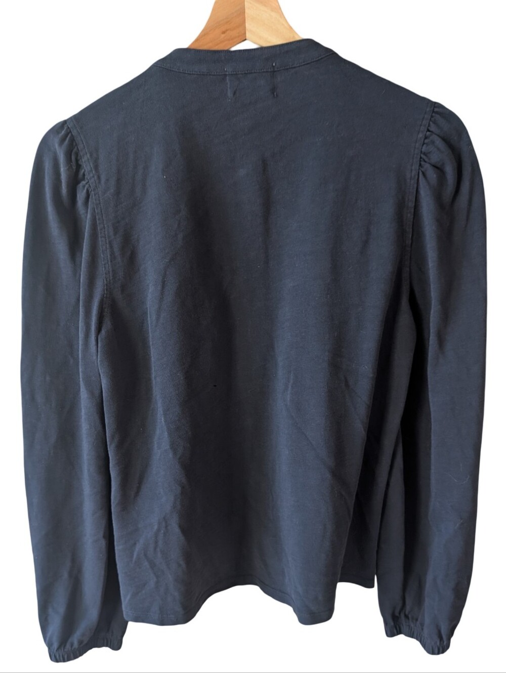 Nation LTD Luanne Yoked Snap Tee Size Small NWOT Navy - Picture 3 of 6